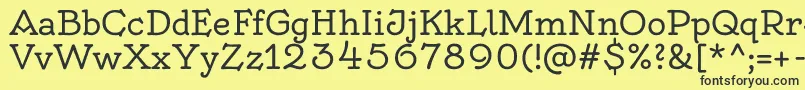 En savoir plus sur la police OldenburgRegular Police OldenburgRegular – polices noires sur fond jaune
