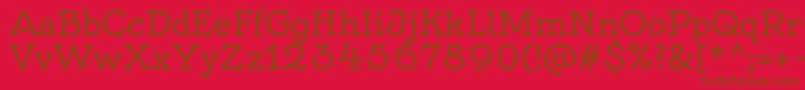 OldenburgRegular Font – Brown Fonts on Red Background