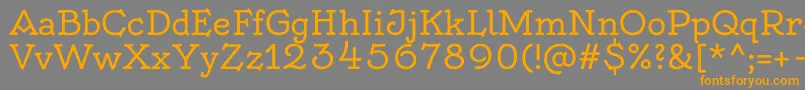 OldenburgRegular Font – Orange Fonts on Gray Background