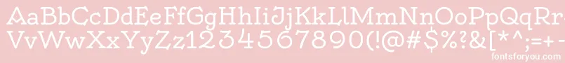 OldenburgRegular Font – White Fonts on Pink Background