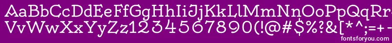 OldenburgRegular Font – White Fonts on Purple Background