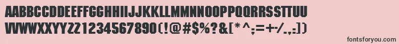 Police MachinecttBold – polices noires sur fond rose