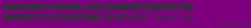 MachinecttBold Font – Black Fonts on Purple Background