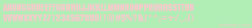 MachinecttBold Font – Pink Fonts on Green Background