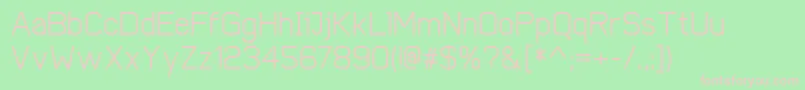 CobolMedium Font – Pink Fonts on Green Background