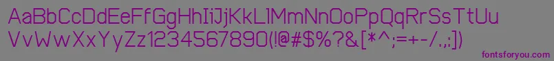 Шрифт CobolMedium – фиолетовые шрифты на сером фоне