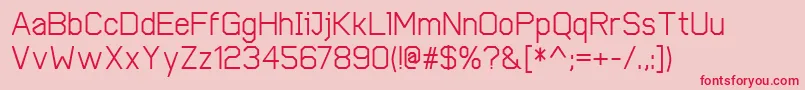 CobolMedium Font – Red Fonts on Pink Background