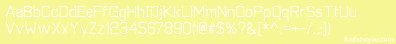CobolMedium Font – White Fonts on Yellow Background