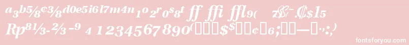 VeracityproblacksskItalic Font – White Fonts on Pink Background