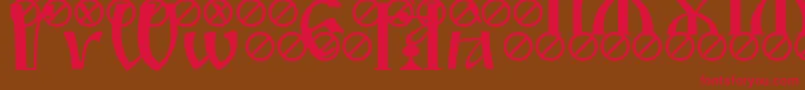 IrmologionGrave Font – Red Fonts on Brown Background