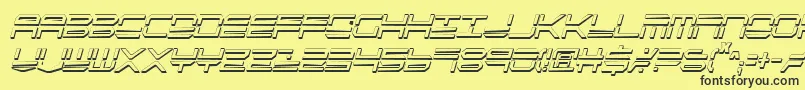 Qstrike2sic Font – Black Fonts on Yellow Background