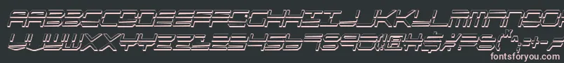 Qstrike2sic Font – Pink Fonts on Black Background