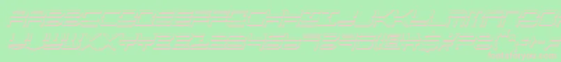 Qstrike2sic Font – Pink Fonts on Green Background