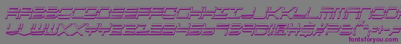 Qstrike2sic Font – Purple Fonts on Gray Background