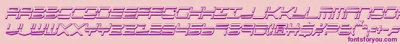 Qstrike2sic-Schriftart – Violette Schriften auf rosa Hintergrund