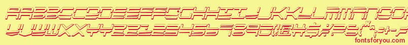 Qstrike2sic Font – Red Fonts on Yellow Background