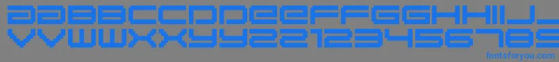 BmGaiaA10 Font – Blue Fonts on Gray Background