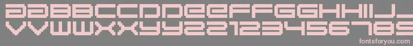 BmGaiaA10 Font – Pink Fonts on Gray Background