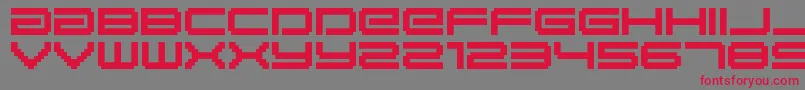 BmGaiaA10 Font – Red Fonts on Gray Background