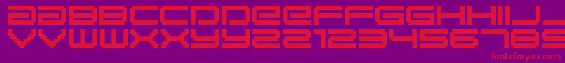 BmGaiaA10 Font – Red Fonts on Purple Background