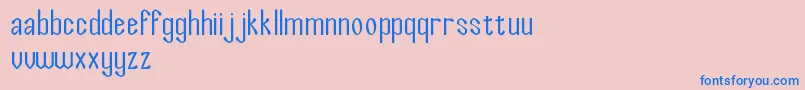 SaltOfTheEarth Font – Blue Fonts on Pink Background