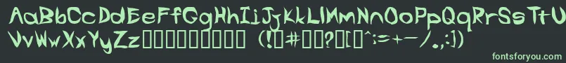 フォントSwift – 黒い背景に緑の文字