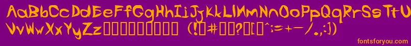 Swift Font – Orange Fonts on Purple Background