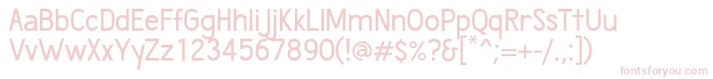 Wumbology Font – Pink Fonts on White Background