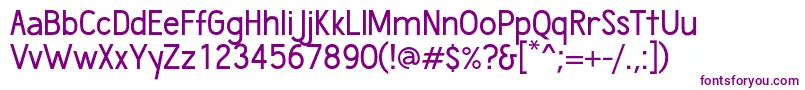 Wumbology-fontti – violetit fontit