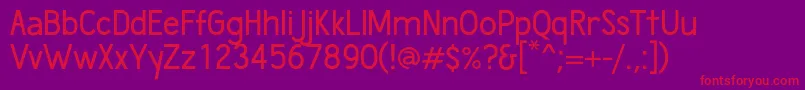 Wumbology Font – Red Fonts on Purple Background