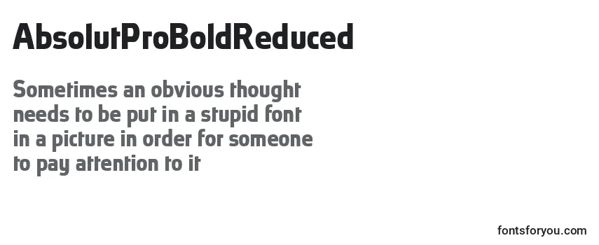 AbsolutProBoldReduced-fontti