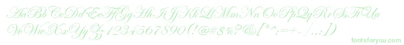 フォントEdwardianScriptItc – 緑のフォント
