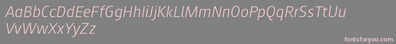 Más sobre la fuente Augustsans46lightitalic fuente Augustsans46lightitalic – Fuentes Rosadas Sobre Fondo Gris