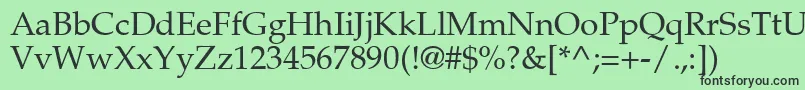 Palmsprings Font – Black Fonts on Green Background