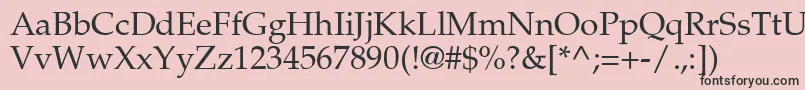 Palmsprings Font – Black Fonts on Pink Background