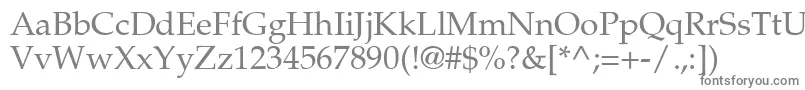 Palmsprings Font – Gray Fonts on White Background