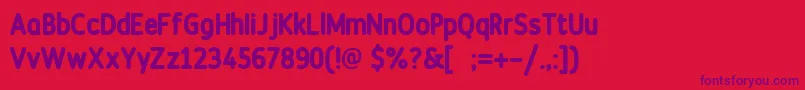 Lisätietoja DiscotecaroundedFreeForPersonalUse-fontista DiscotecaroundedFreeForPersonalUse-fontti – violetit fontit punaisella taustalla