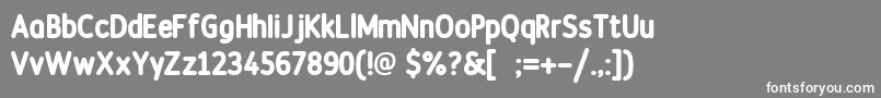 Weitere Informationen zur DiscotecaroundedFreeForPersonalUse-Schriftart DiscotecaroundedFreeForPersonalUse-Schriftart – Weiße Schriften auf grauem Hintergrund
