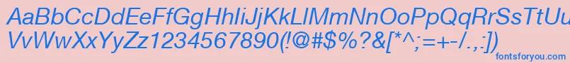 HelveticaNeueCe56Italicフォントについての詳細 フォントHelveticaNeueCe56Italic – ピンクの背景に青い文字