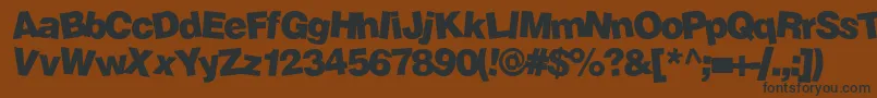 Soopafresh Font – Black Fonts on Brown Background