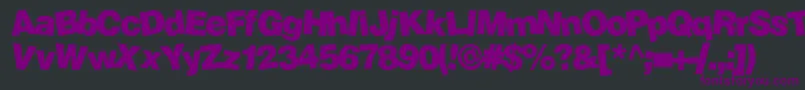 Soopafresh-Schriftart – Violette Schriften auf schwarzem Hintergrund