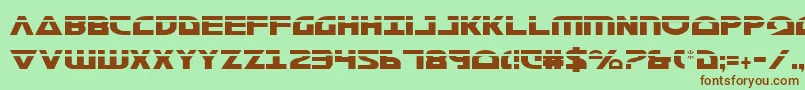 Morsenkv2cl Font – Brown Fonts on Green Background