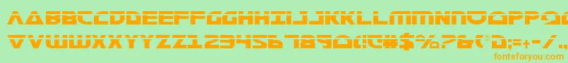 Morsenkv2cl Font – Orange Fonts on Green Background