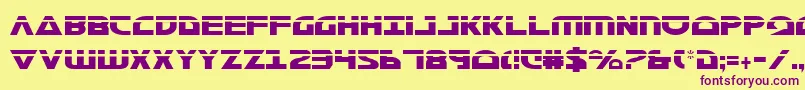 Morsenkv2cl Font – Purple Fonts on Yellow Background