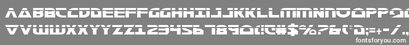 フォントMorsenkv2cl – 灰色の背景に白い文字