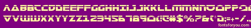 Morsenkv2cl Font – Yellow Fonts on Purple Background