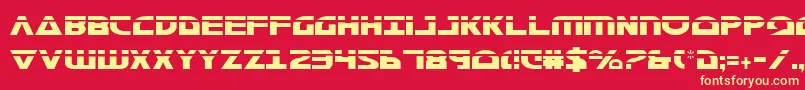 Morsenkv2cl-fontti – keltaiset fontit punaisella taustalla