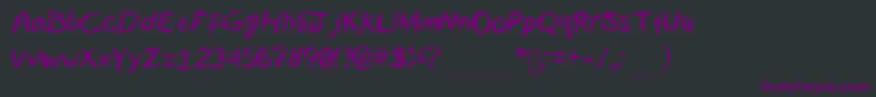 Calligstrophe Font – Purple Fonts on Black Background