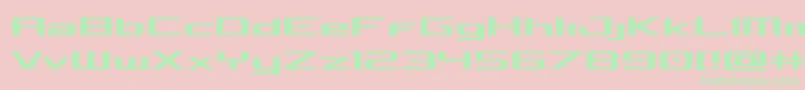 Concielianexpand Font – Green Fonts on Pink Background