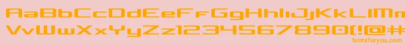 Concielianexpand Font – Orange Fonts on Pink Background